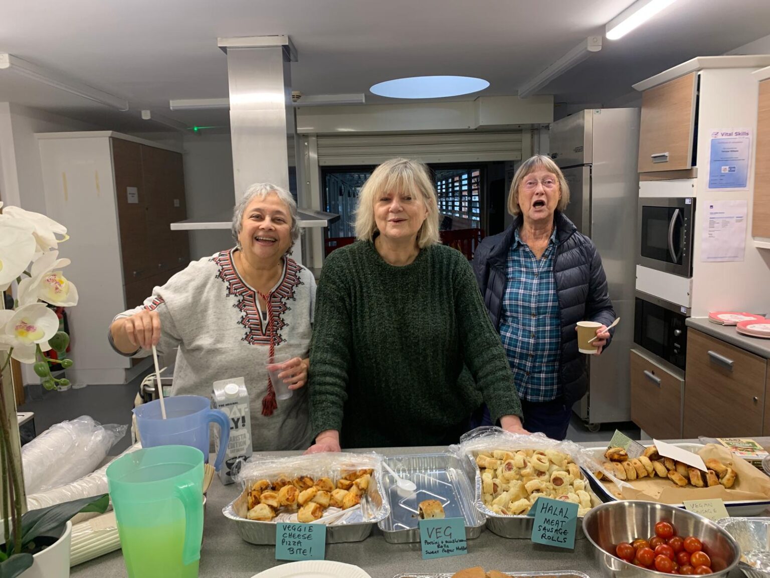 Serving food at the VCRA Winter Fayre 2024 at the Triangle Centre Serving food at the VCRA Winter Fayre 2024 at the Triangle Centre