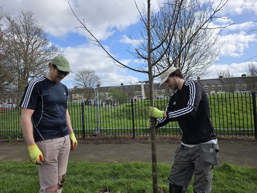Ten new trees for Paignton Park planted in March 2026