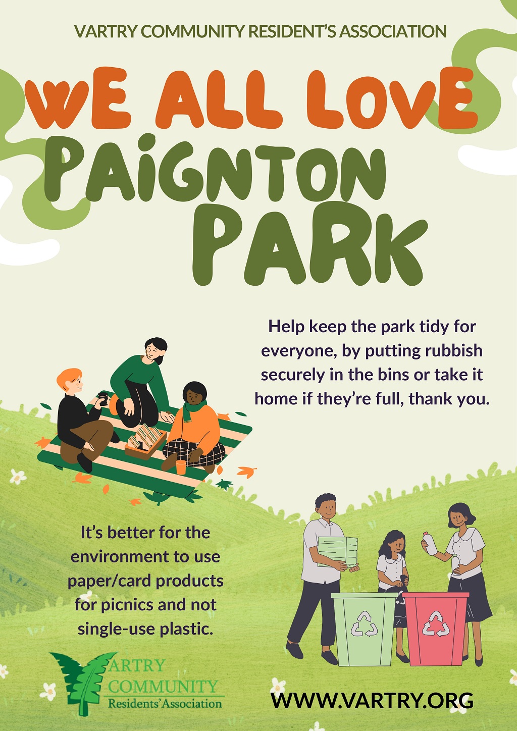 Let's keep our parks and streets tidy!